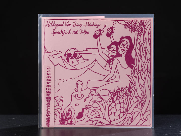 HILDEGARD VON BINGE DRINKING – SPRECHFUNK MIT TOTEN 10'' Riso Pink