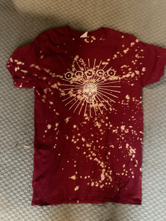 THE STOPS SKULL BLEACHED SHIRT