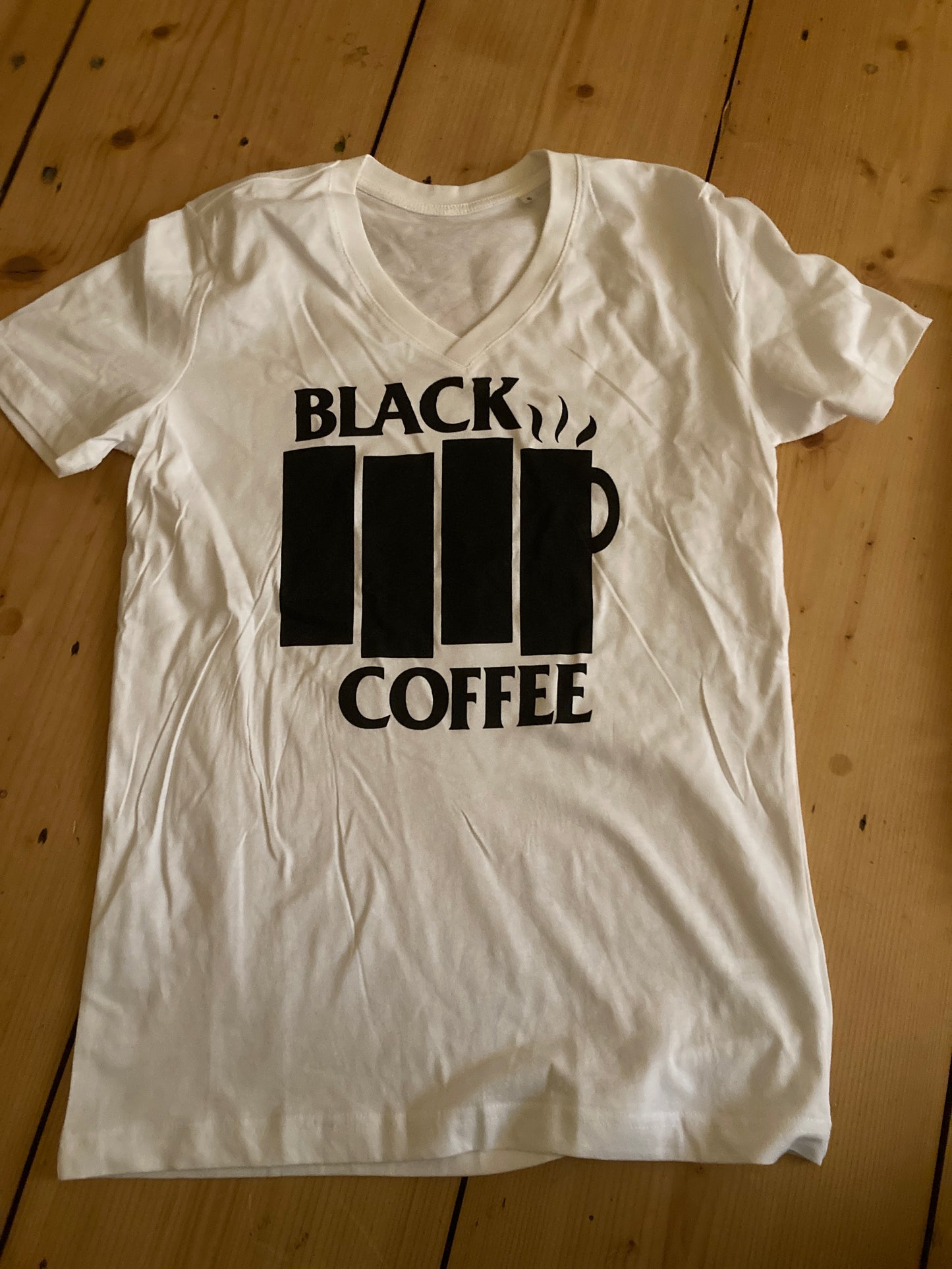Black Coffee V-Neck Shirt