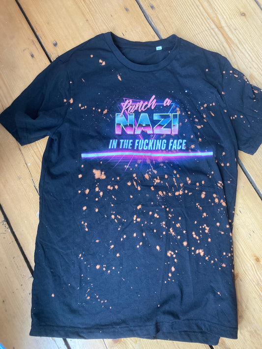 PUNCH A NAZI BLEACHED SHIRT