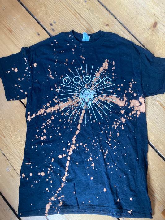 THE STOPS SKULL BLEACHED SHIRT